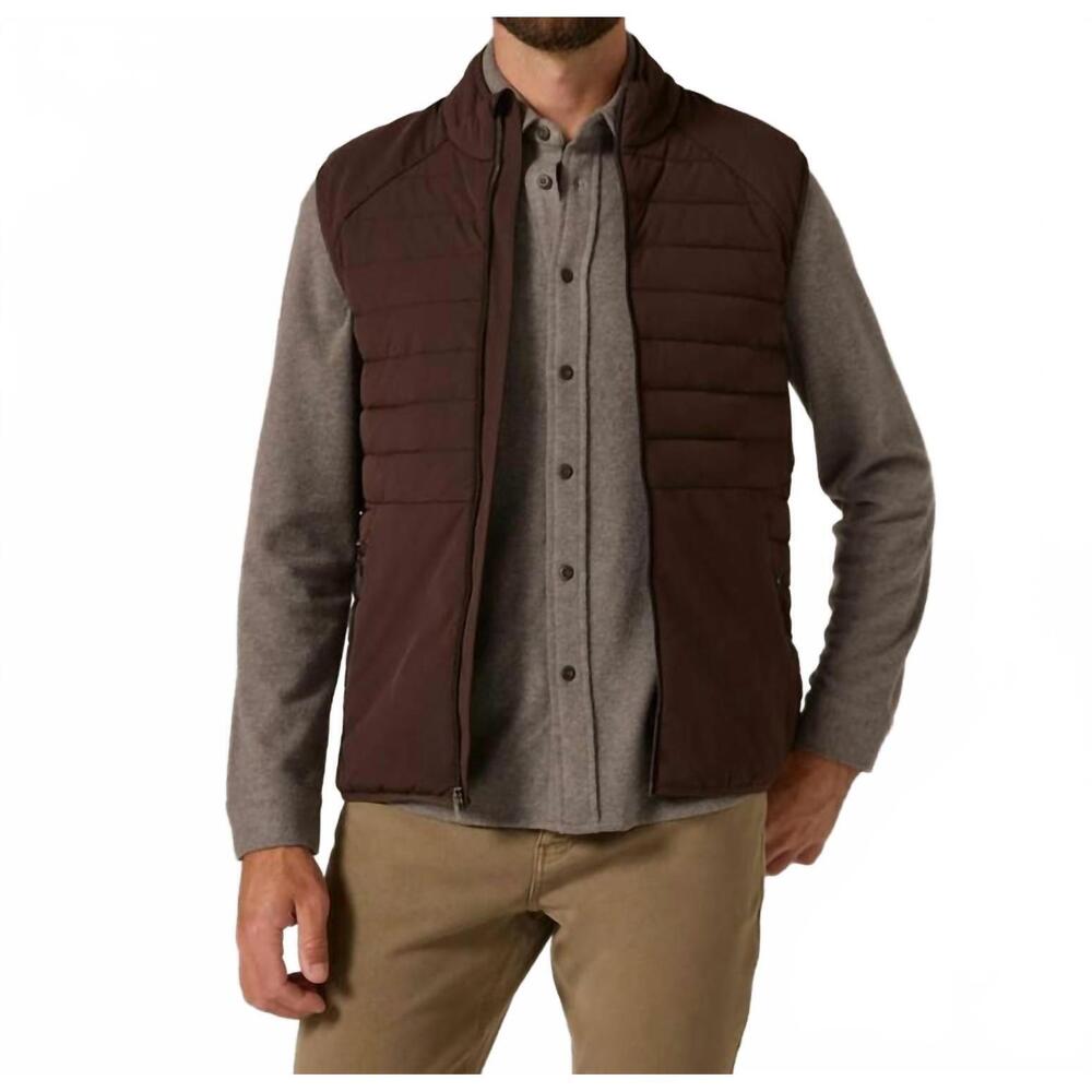 NEW 7DIAMONDS atlas sleeveless vest in bordeaux